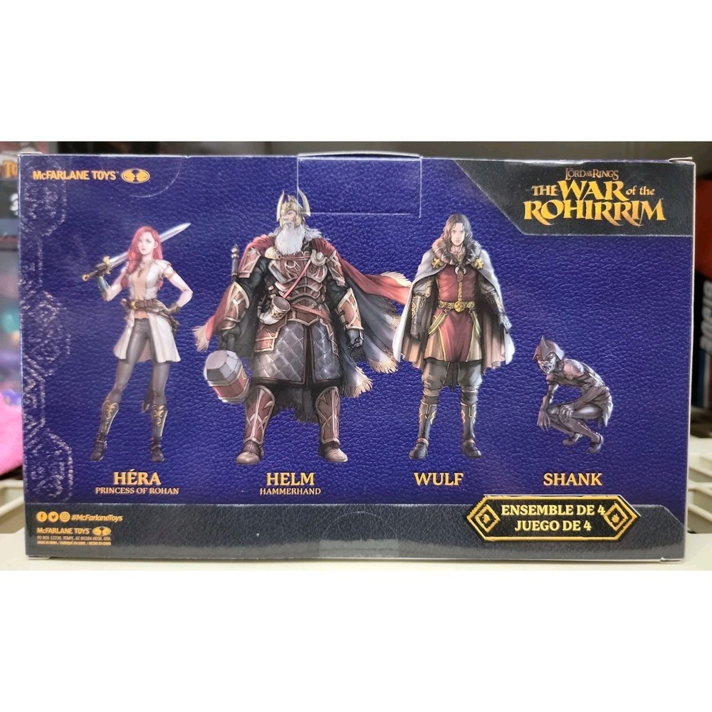 McFarlane Toys Gold Label The Lord of Rings War of The Rohirrim Figures 4-Pack